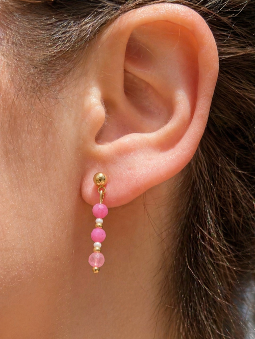 Honeyvine Blush Drop Earrings