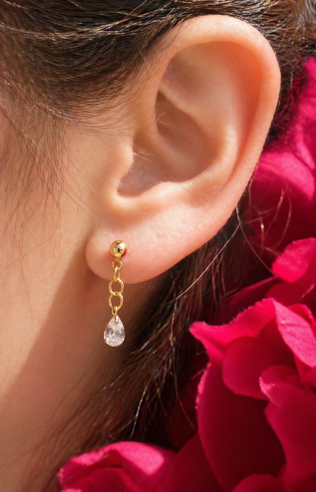 Honeyvine Rain Drop Earring