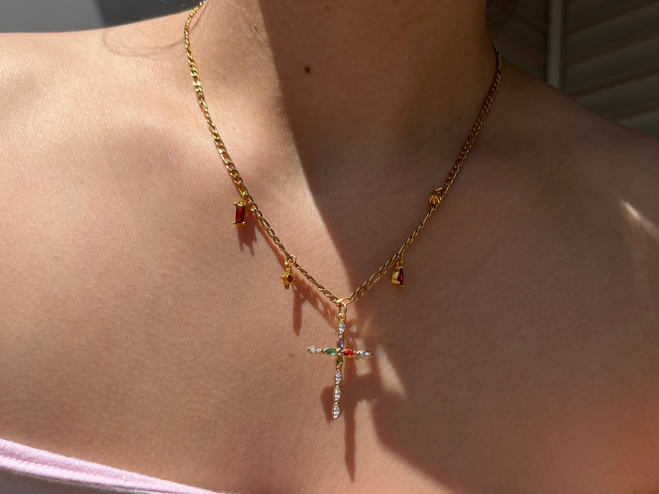 Honeyvine Light Cross Necklace