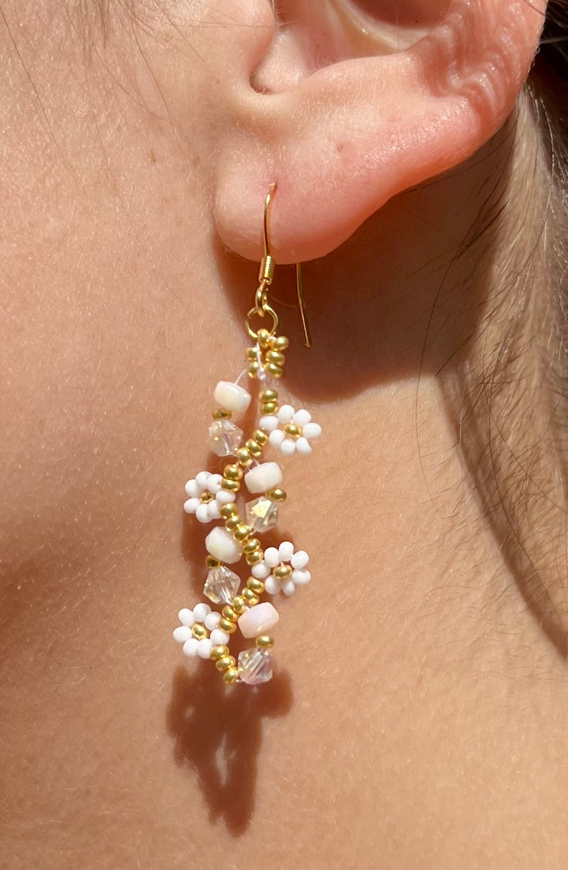 Honeyvine Daisy Bloom Drop Earrings