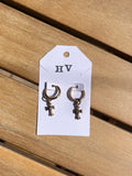 Honeyvine Golden Cross Earrings