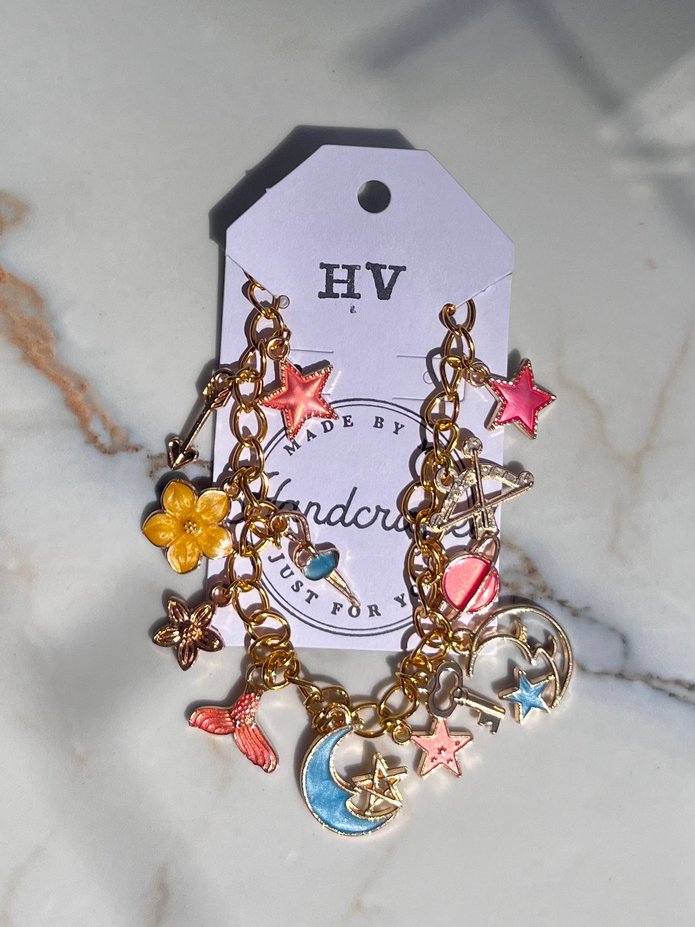 Honeyvine Moonflower Charm Bracelet
