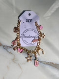 Honeyvine Pink Rodeo Charm Bracelet