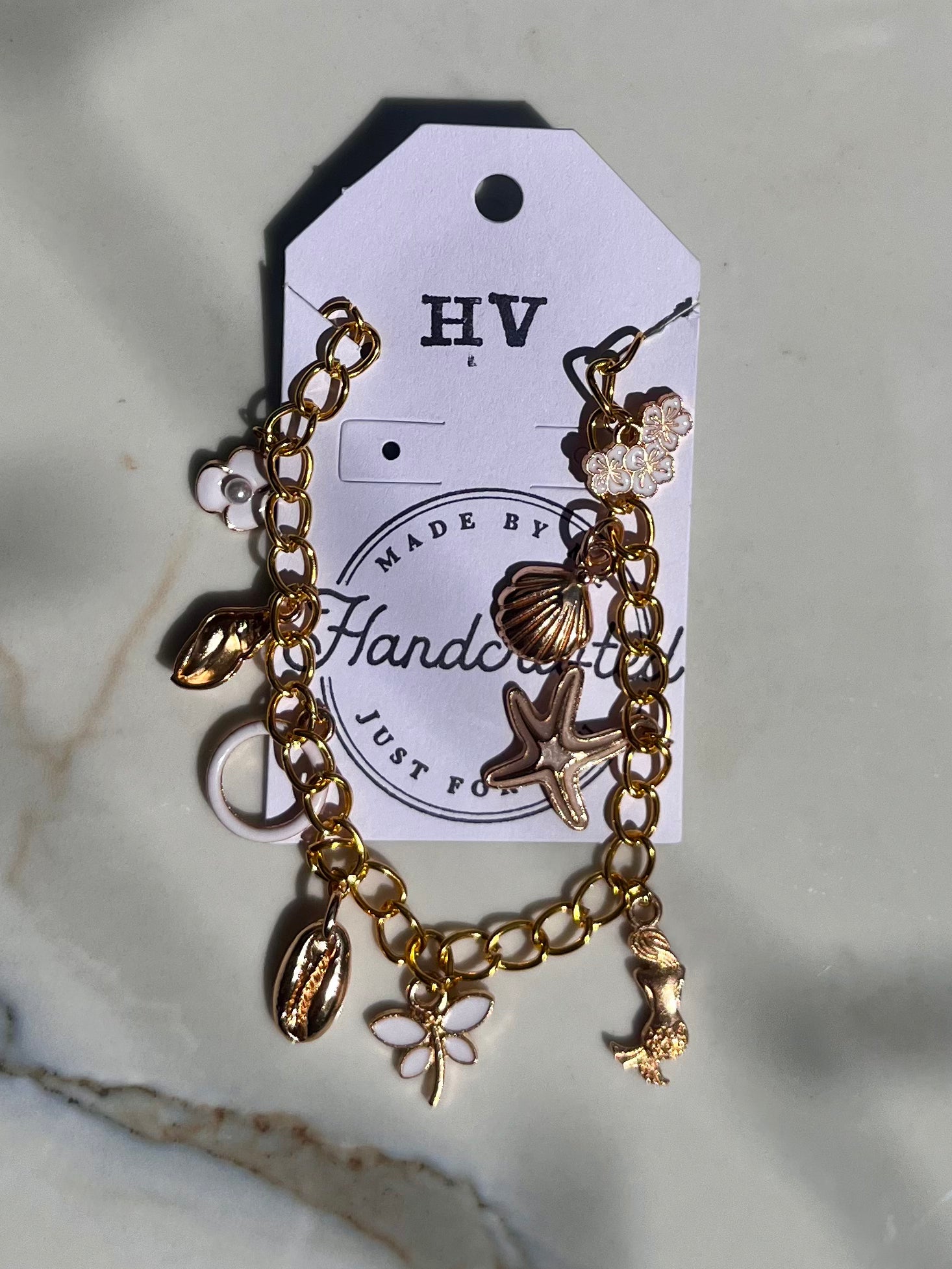 Honeyvine Pearl Coast Charm Bracelet
