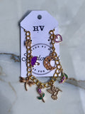 Honeyvine Lavender Bloom Charm Bracelet
