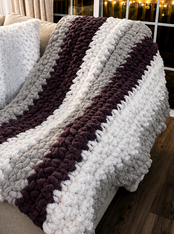 Honeyvine Soft Haven Crochet Blanket